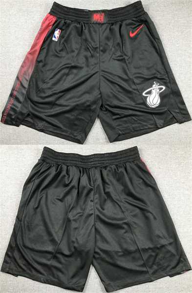 Men%27s Miami Heat Black Shorts (Run Small)
